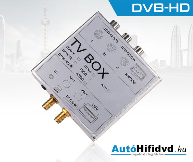 Új, Digitális TV Adapter Doboz (•HVB-HD, •TV antenna és Digitális TV Tuner) www.autohifidvd.hu /autóhifi, márka specifikus autós multimédia/
