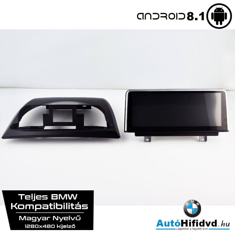 Garanciális BMW X3 E83 AutóHifi, Gyári Kinézetű Autórádió (BMW X3 E83 (2004-2009)) MárkaSpecifikus Multimédia (Magyar Nyelvű) Android 8.1 GPS Navigáció a