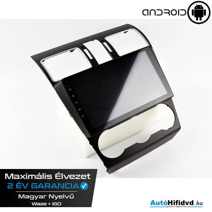 Garanciális Subaru Forester AutóHifi, Gyári Kinézetű Autórádió (SUBARU FORESTER 2012-2019) MárkaSpecifikus Multimédia (Magyar Nyelvű, 4 GB RAM) Android 12 GPS Navigáció (CARPLAY) (4G SIM) c