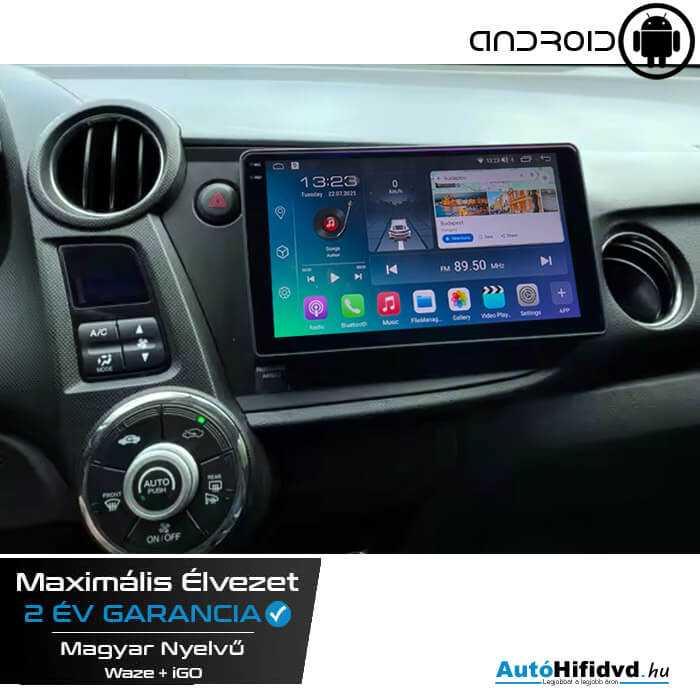 Garanciális Honda Insight 2 AutóHifi, Gyári Kinézetű Autórádió (HONDA INSIGHT 2009-2016) MárkaSpecifikus Multimédia (Magyar Nyelvű) Android GPS Navigáció (CARPLAY) (4G SIM) b