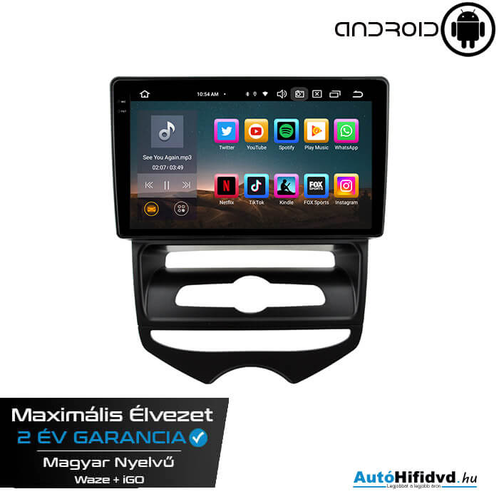 Garanciális Hyundai ix20 AutóHifi, Gyári Kinézetű Autórádió (HYUNDAI IX20 2010-2025) MárkaSpecifikus Multimédia (Magyar Nyelvű) Android GPS Navigáció (CARPLAY) (4G SIM) a