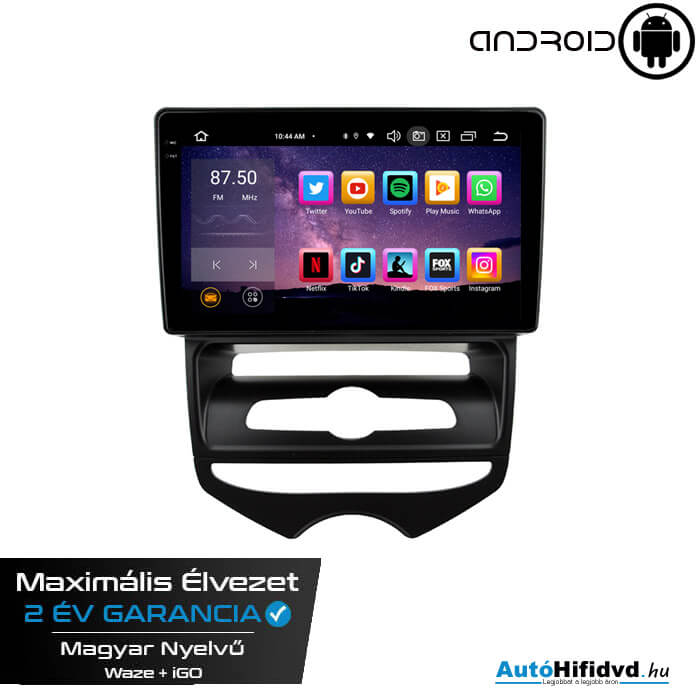 Garanciális Hyundai ix20 AutóHifi, Gyári Kinézetű Autórádió (HYUNDAI IX20 2010-2025) MárkaSpecifikus Multimédia (Magyar Nyelvű) Android GPS Navigáció (CARPLAY) (4G SIM) b