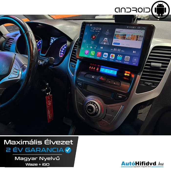 Garanciális Hyundai ix20 AutóHifi, Gyári Kinézetű Autórádió (HYUNDAI IX20 2010-2025) MárkaSpecifikus Multimédia (Magyar Nyelvű) Android GPS Navigáció (CARPLAY) (4G SIM)