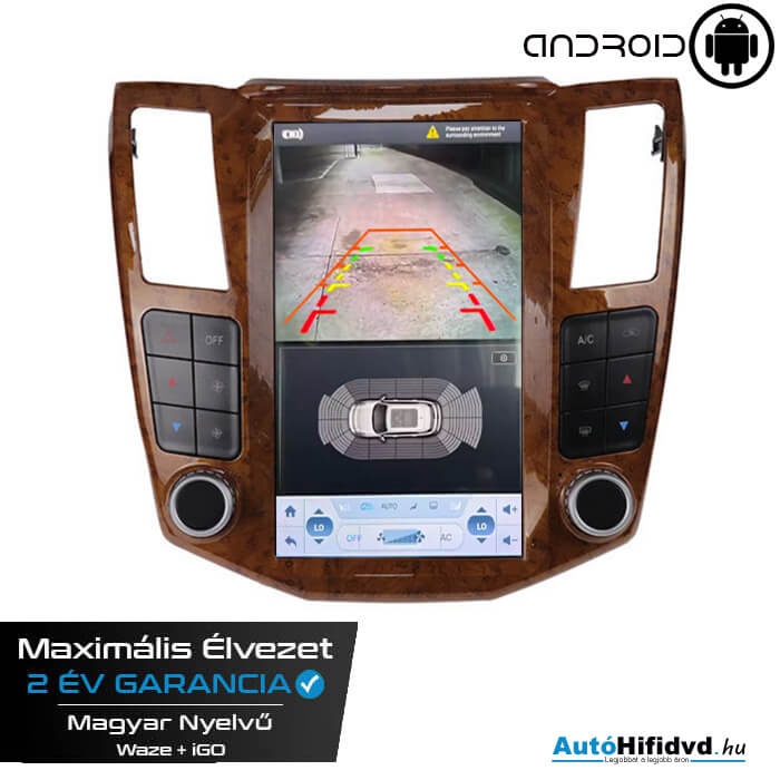 Garanciális Lexus RX300 Gyári Kinézetű AutóHifi GPS (LEXUS RX300 330 350 400H 2004-2010) MárkaSpecifikus Multimédia (Magyar Nyelvű, 4 GB RAM) Android 14 GPS Navigáció (CARPLAY) (TESLA KIJELZŐS) f