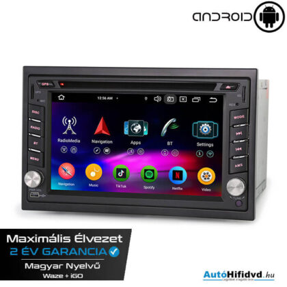 Új, Garanciális Nissan Gyári Kinézetű AutóHifi (NISSAN 350Z, PATHFINDER, ALMERA, NOTE) MárkaSpecifikus Multimédia (Magyar Nyelvű, 4 GB RAM) Android 14 GPS Navigáció (CARPLAY+4G SIM)